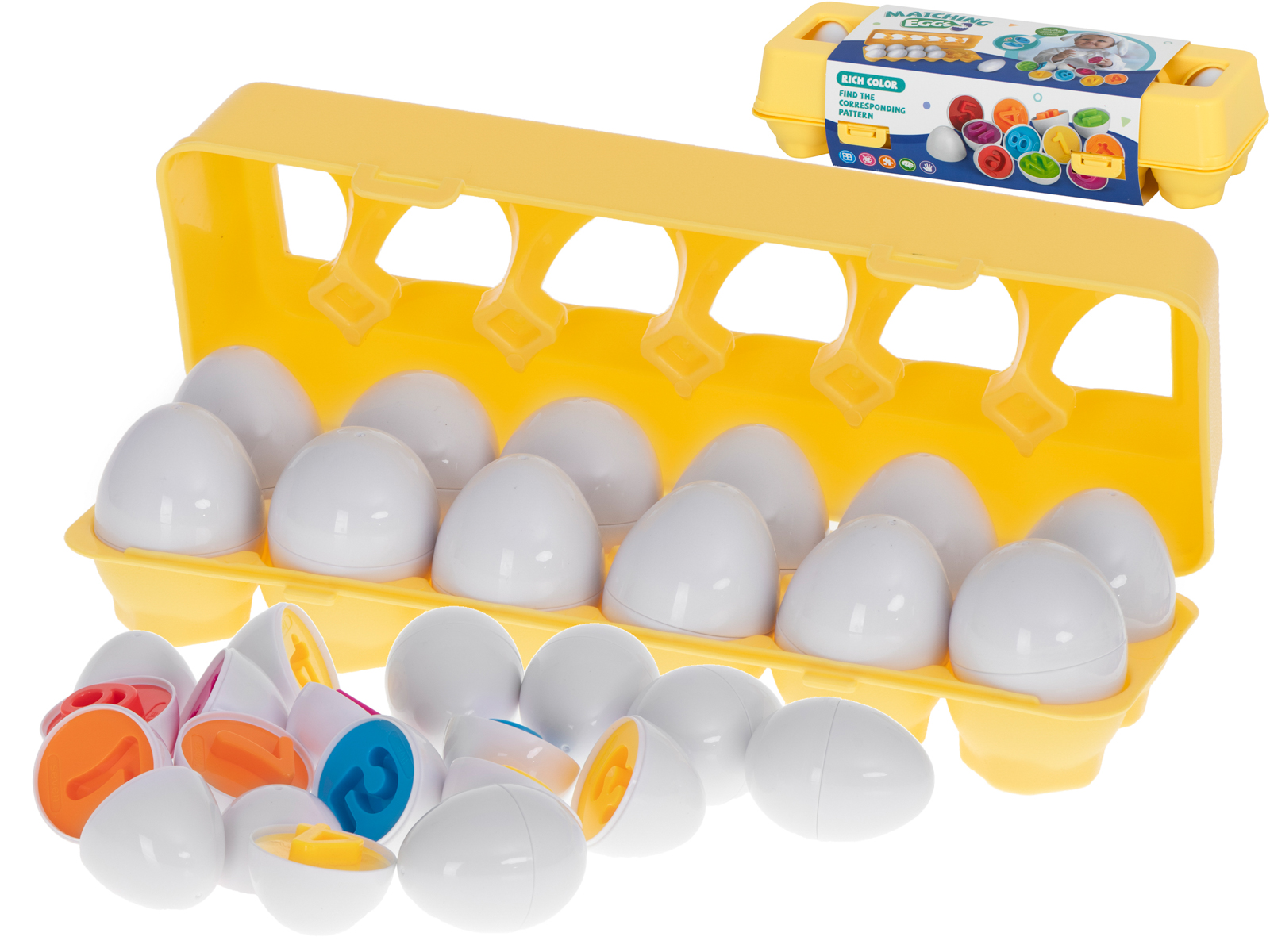 Skladacie vajíčka čísla edukačná hračka