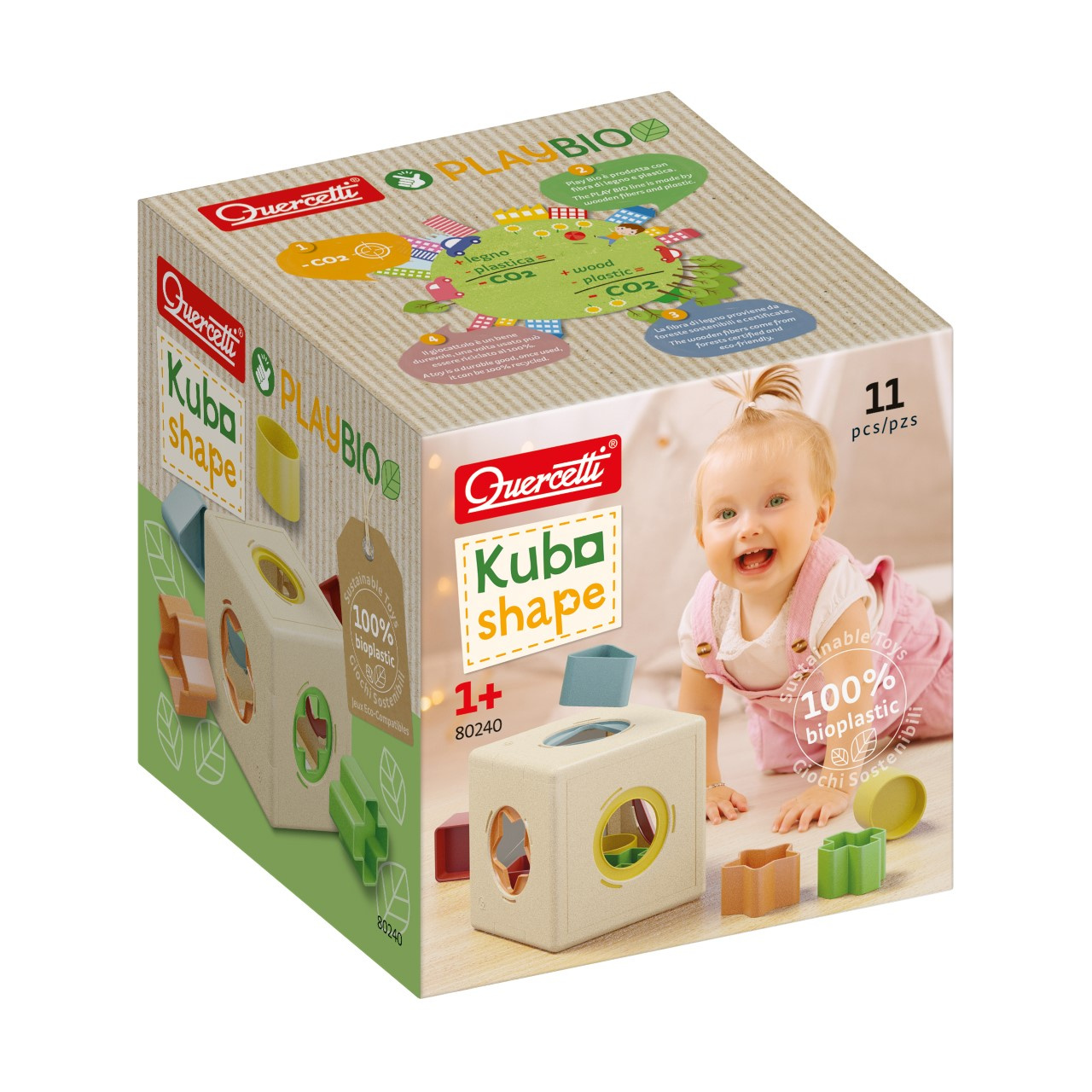  Vkladačka tvary Kubo Shape PlayBio 1+