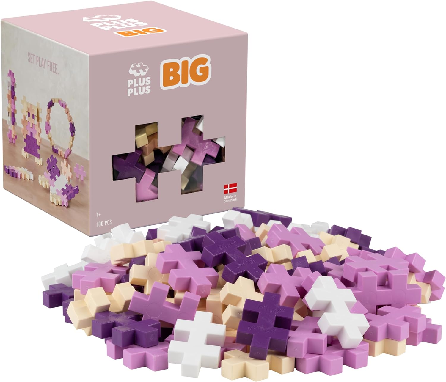  Plus-Plus BIG Bloom - mix farieb, 100 ks, 1+