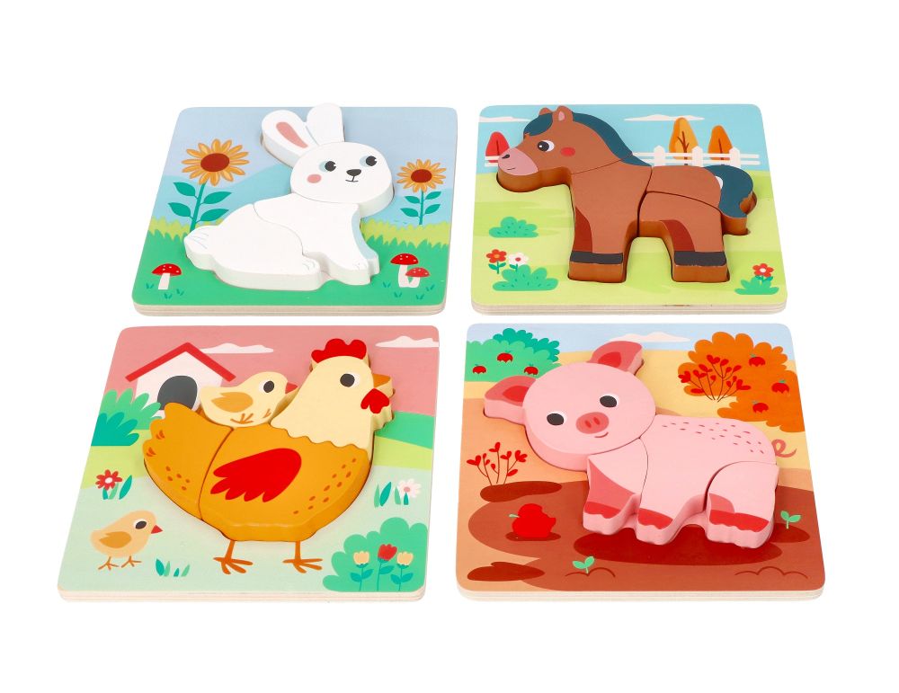 Puzzle s veľkými dielikmi Farma (12m+)